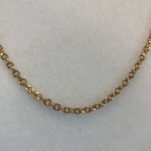 Vintage gold chain link necklace